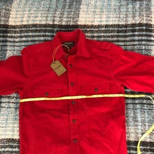 Filson Yukon Chamois Shirt XS Men’s Rodeo Red New